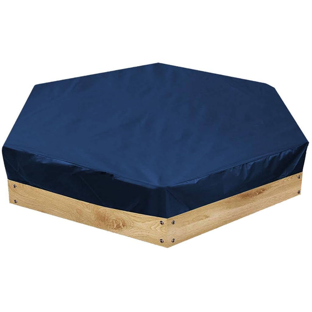 Caja de arena portátil para juguete de arena de bebé, resistente a la lluvia, hexagonal, para exteriores, para mal tiempo, arena de seguridad