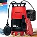 Produktbild STREND PRO Tauchpumpe MC900E | FLACHSAUGEND ab 1mm | mit SCHWIMMERM | 900W, 18000 l/h | Wasserpumpe | KLARES UND TRÜBES WASSER aus Schwimmbädern, Stauseen, Brunnen, Schächten | Schmutzwasserpumpe