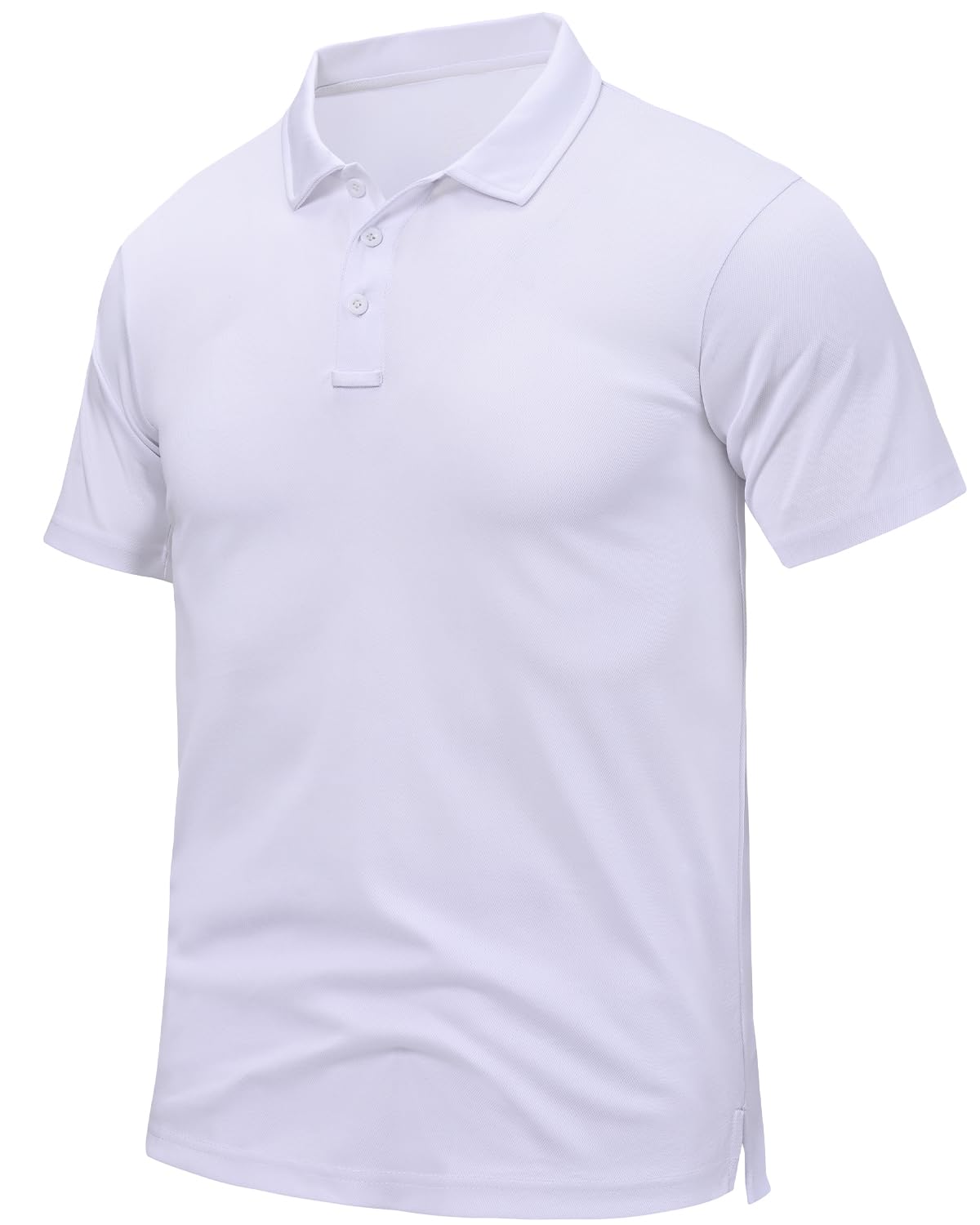 Peakwell Herren Polo T-Shirt Golf Schnelltrocknendes & Atmungsaktives Kurzarm-Poloshirt
