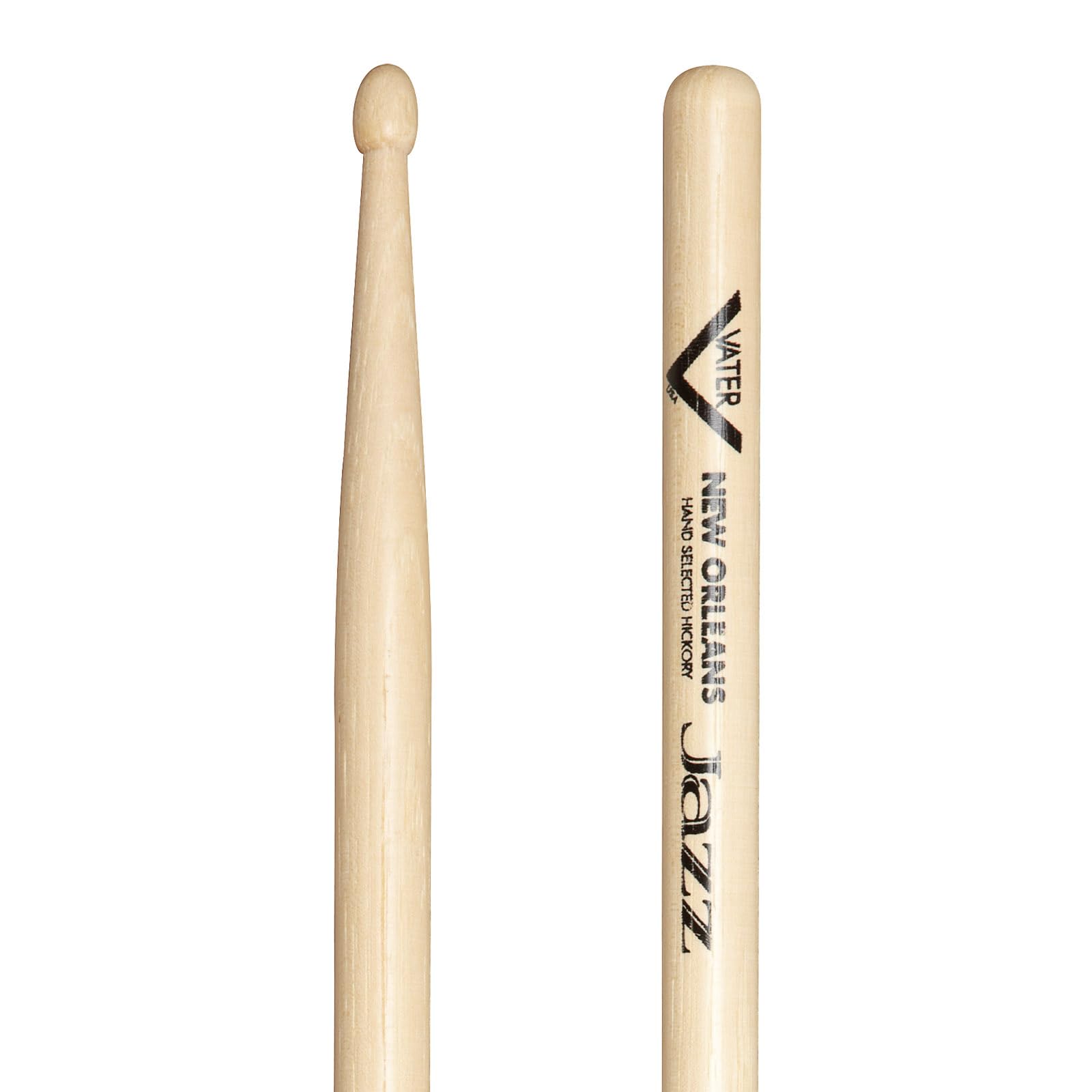 Vater - New Orleans Jazz (Wood Tip) American Hickory Drumsticks - VHNOJW