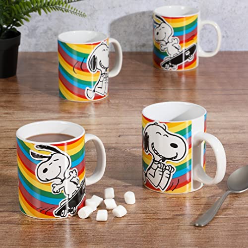 Set de 4 Mugs Peanuts 70 Aniversario 15 OZ Piedra miniatura 2