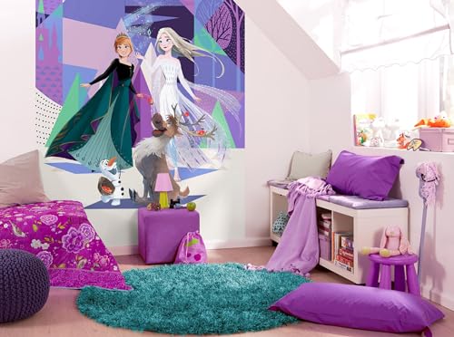 Komar Disney IADX4-059 Non-Woven Photo Wallpaper Frozen Abstract Arendelle Dimensions: 200 x 280 cm (Width x Height) - Image 2