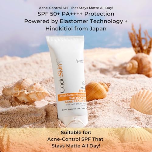 Image of Ultramatte Mineral Gel Sunscreen for Men & Women - 30ml | SPF 50+ PA++++ | Designed For Acne Prone Skin | Zinc Oxide-Based Protection | Non-Comedogenic Formula | Sweat /Water Resistant | No White Cast | Fragrance-Free