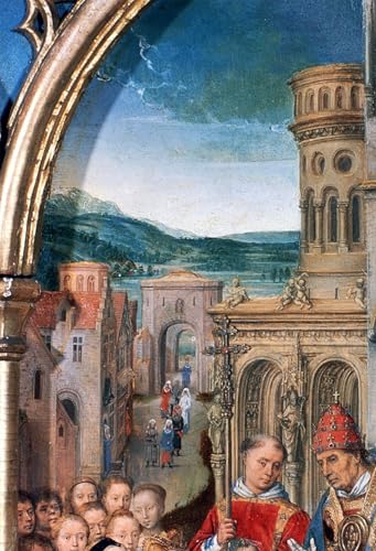 Sanctuaire de Sainte Ursule par Hans Memling image sur toile décoration murale 60x90cm