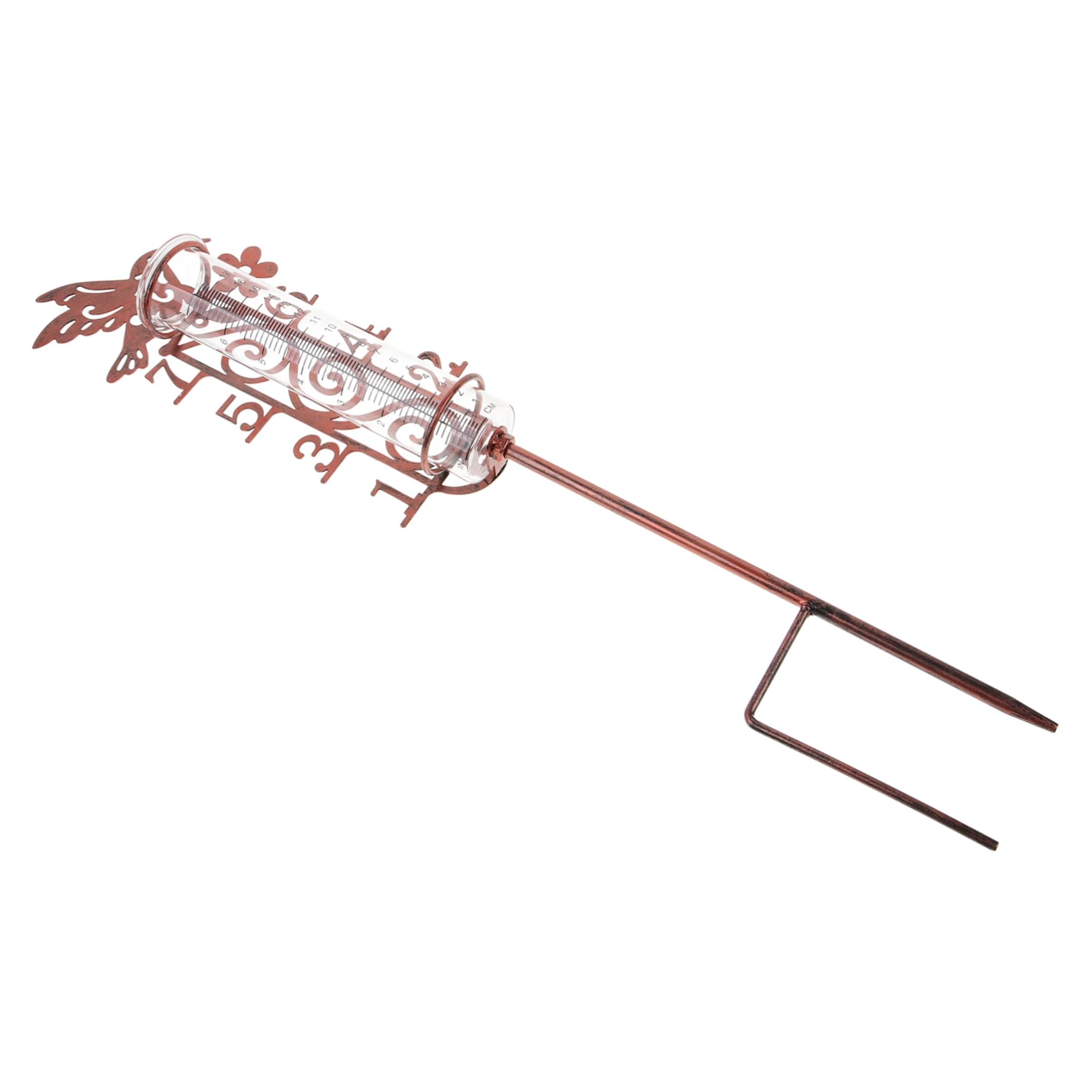 iplusmile 5stücke Outdoor Regenmesser Mit Metallpfahl Dekorativer Digitaler Regenmesser Für Garten Installieren Präzise Messung Für Garten Und Terrasse Kapazität