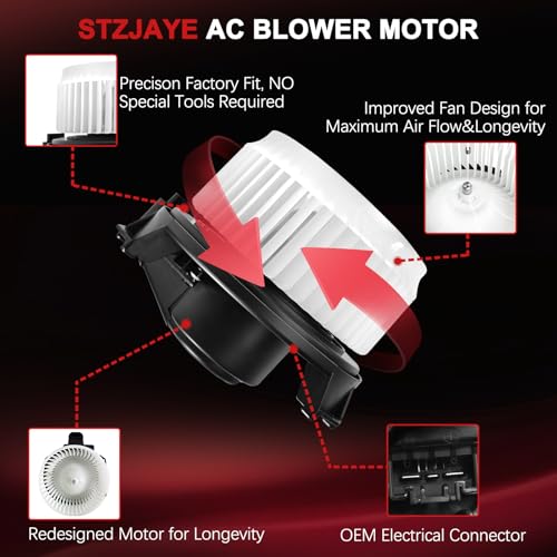Image of 700249 AC Blower Motor Fan HVAC Replacement Assembly Compatible with Toyota for Corolla 2009-2018, for Prius 2010-2015, for Prius V 2012-2017 87103-02210, 75839, PM4031