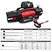 X-BULL Winch-13500 lb. Load Capacity Electric Winch Kit 12V Synthetic Rope,Waterproof IP67 Electric Winch with Hawse Fairlead, with Wireless Handheld Remote and Corded Control Recovery