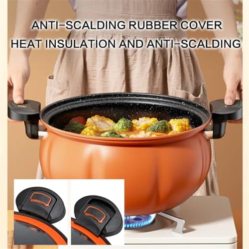 Olla multifuncional de gas 8L naranja miniatura 4