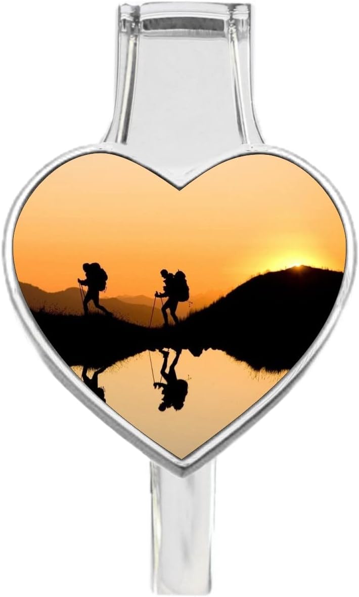 NewCharms Hiking Trail Nature Everything Heart Purse Hanger- Folding Handbag Hook