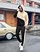 LecGee Men's Long Sleeve Tracksuit Hoodie High Waist Sweatpants Contrast Color Fall Set Fashion Outfit Tracksuit(BE,S)