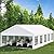 Acekool 20'x40' Outdoor Heavy Duty Party Tent Wedding Event Shelter Carport Large Commercial Canopy with Removable Sidewalls & 5 Storage Bags for Patio Outdoor Garden Events, White