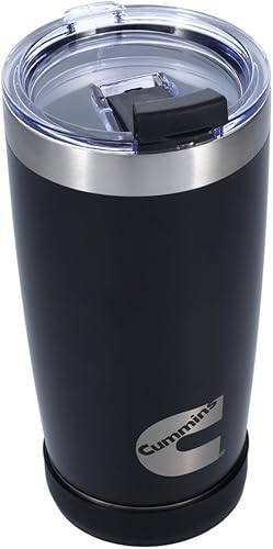Miniatura 2 de Cummins Vaso de 20 onzas de acero inoxidable reutilizable para viaje, taza de café térmica con aislamiento de doble pared, con sello a presión,