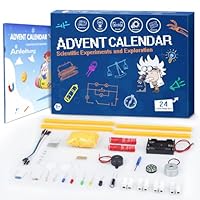 Advent Calendar 2025 Kids, 24 Days Christmas Physics Science Experiments Countdown Calendar for Boys and Girls Who Love Science, Science Kits with 24 Cool Experiments, Xmas Gifts for Teens Adults
