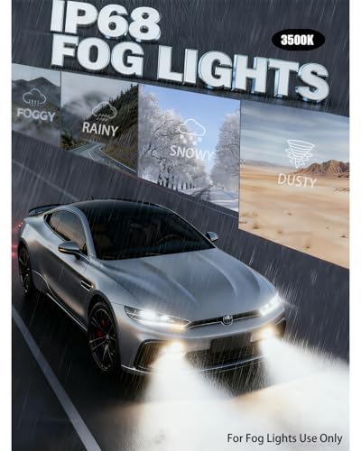 Termitor 9005 9006 Bulbs Combo, 100,000LM 1200% Ultra Bright, True 1:1 Mini Halogen Size, Plug and Play No Adapter, HB3 HB4 Fog Light Conversion Kits, 85000+ Hours Lifespan, Pack of 4