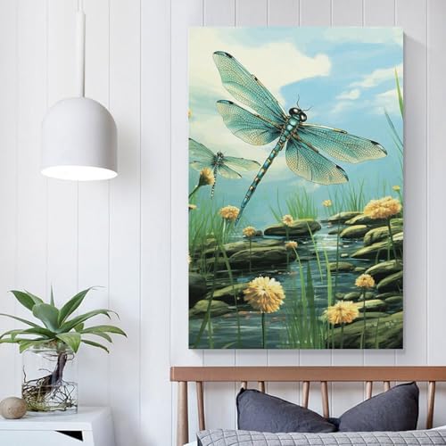 Impression sur toile de libellules avec finitions esthétiques durables - 5