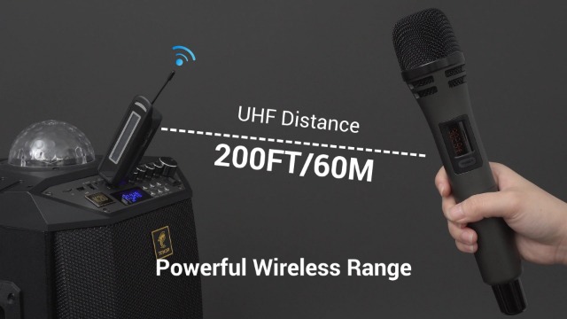 Amazon.com: TONOR Wireless Microphones, 4 UHF Karaoke Microphone
