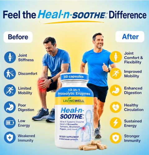Image of HEAL-N-SOOTHE Systemic Enzymes Joint Supplement, 60 Count