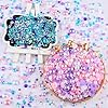 Kikonoke 3900+ Pcs Rhinestones and Pearls Kit, 2-10mm Flatback Gems for Nail Art, Tumbler Decoration, DIY Crafts, 8 Colors Mixed DIY Supplies (Purple Pink White) #4