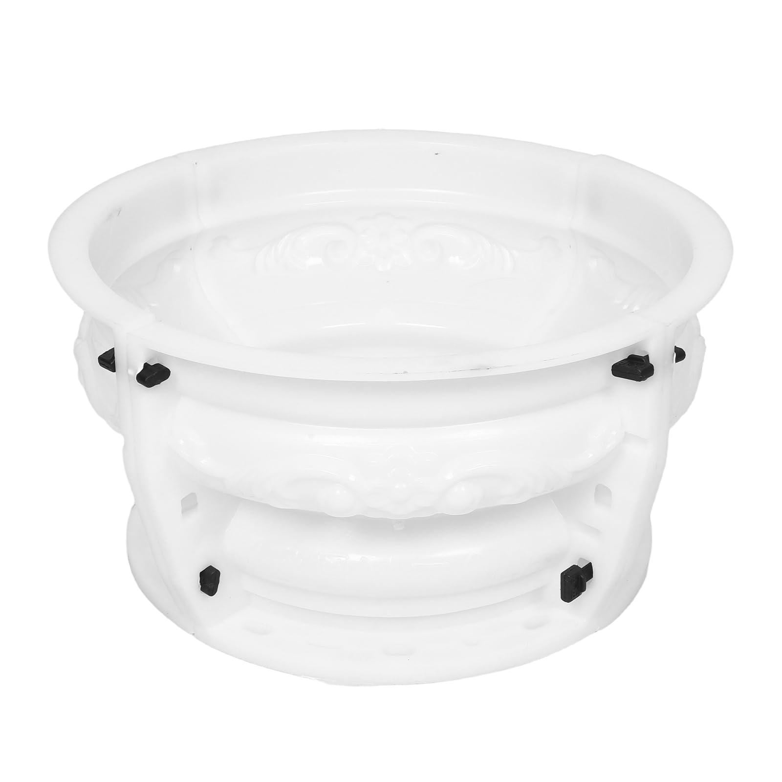 SUPVOX Molde de Columna Romana Redondo de Plástico Reutilizable, Molde para Capitel de Pilar de 30 Cm Base Decorativa para Fundición de Cemento, Adecuado para Decoración de Exteriores