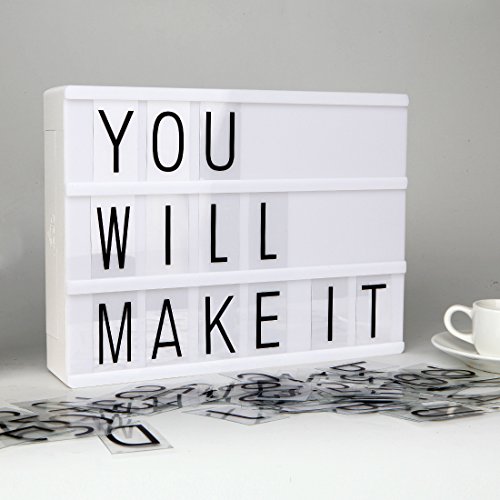 LitEnergy Cinematic LED Light Box con Shell Bianco...