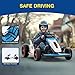 Planet X8 24V Electric Go Kart for Big Kids, 4WD & 2x150W Drift Kart, 2-Seater Ride on Toys, 5-Point Safety Belt w/Soft Start, Max Racing Speed 8 MPH, 7AH High Motor, Power Display, Wireless, Music
