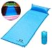 WACOOL Lightweight Self-Inflating Camping Sleeping Pad with Inflatable Pillow (SkyBlue)