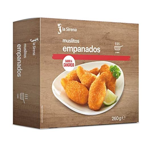 La Sirena Muslito Empanados, Sabor a Cangrejo, 260g (Congelado)