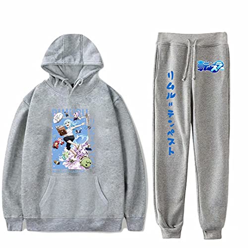 OUTOFGAS That time I was Reincarnated as a Slime Anime Printed Sweatshirt Set Hoodies Sweatpants Set Outdoor Clothing