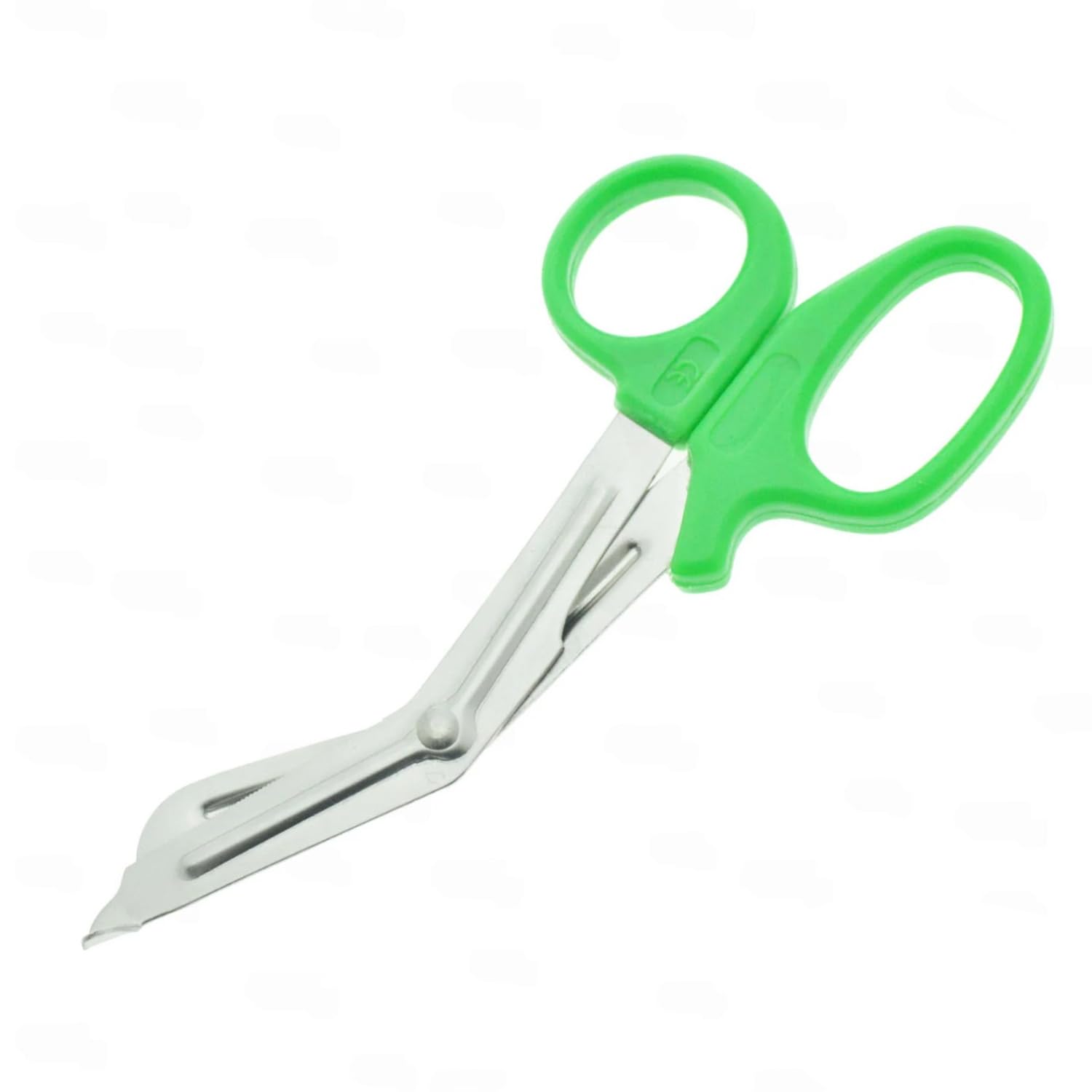 Ynr Green Medical Scissors – Stainless Steel First Aid Scissors, Curved Paramedic With Serrated Blade, Trauma & Nurse Scissor For Emt, Ems, Vets, Nursing Use | (Green) 5.5 Inches