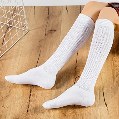 Image of Century Star Knee High Slouch Socks for Women - 80s 90s Scrunch Socks Soft Leg Warmers Stacked Boot Socks Holiday Daily