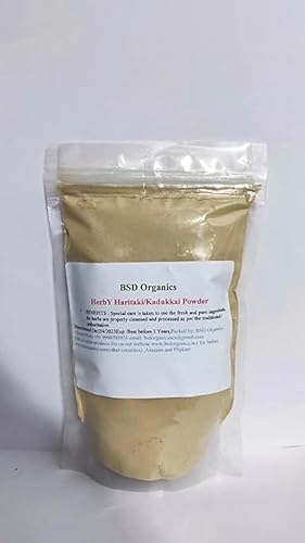 Herby Digest - Polvo de flujo libre de Terminalia chebulaharitakiKadukkaiHardeKarakkayaYellow Myrobalan - 8.82 oz8.8 onzas