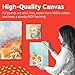 Artlicious Canvases for Painting - Pack of 12, 8 x 10 Inch Blank White Canvas Boards - 100% Cotton Art Panels for Oil, Acrylic & Watercolor Paint