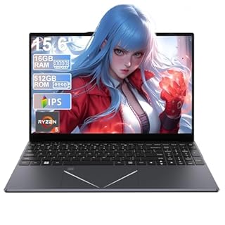 DREAMFYRE 15.6 Inch Laptop 16GB DDR4 512GB SSD, Ryzen 5 3500U (Up to 3.7 GHz) W11 Pro Gaming Laptop PC Touch ID Laptops Computer Support 2.4/5G WiFi Bluetooth USB 3.0 x 2, Audio Jack x 1, HDMI x 1