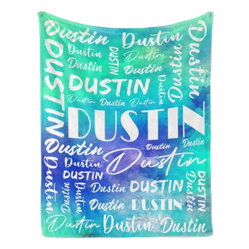 Name Blanket Personalized Name Blanket Customized Blanket with Name Text for Adult Kid Birthday Christmas Mothers Fathers Valentines Day Gift