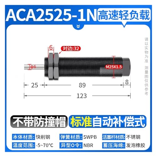 Amortisseur hydraulique ACA1007 pour stopper les impacts
