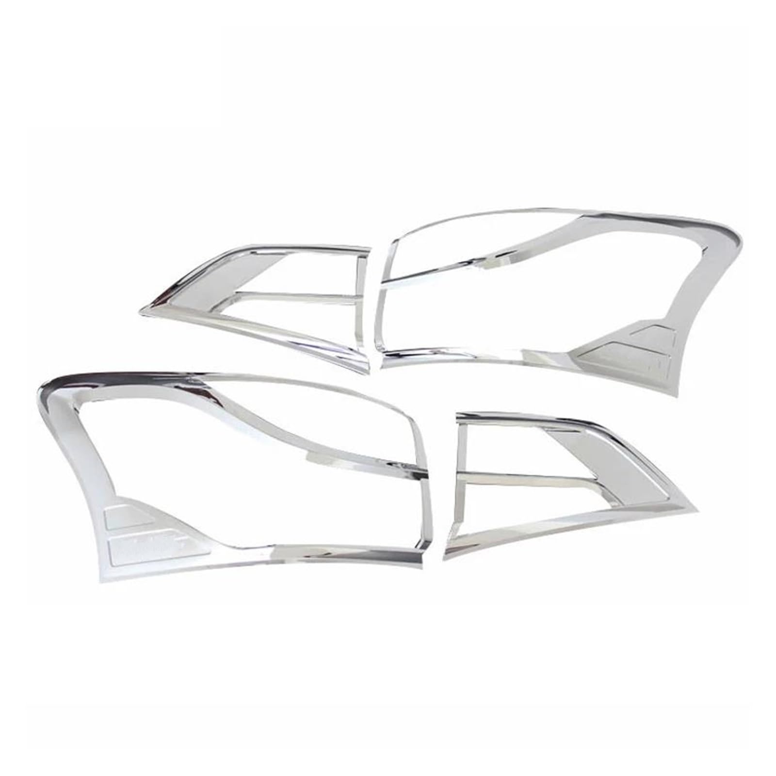 Protector luz trasera Isuzu MU-X 2014 2015 2016 embellecedor cromado ABS parachoques 5