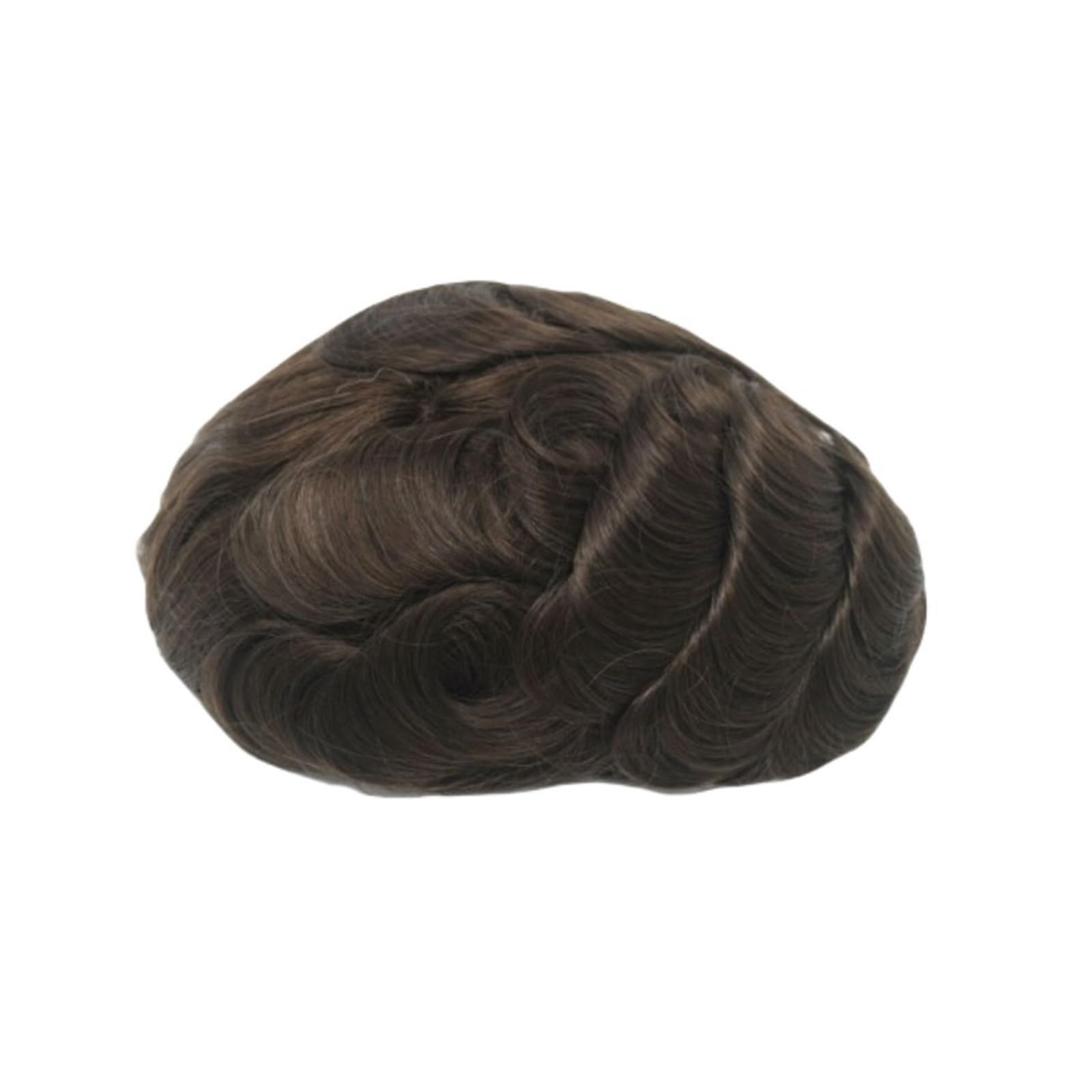 Hair pieces Men's 6-Inch Lace Front Toupee Wig Human Hair OCT Capillary Prosthesis System Unit Daily(4)