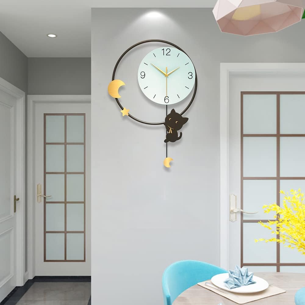 YIJIDECOR Modern Wall Clock for Living Room Decor Large