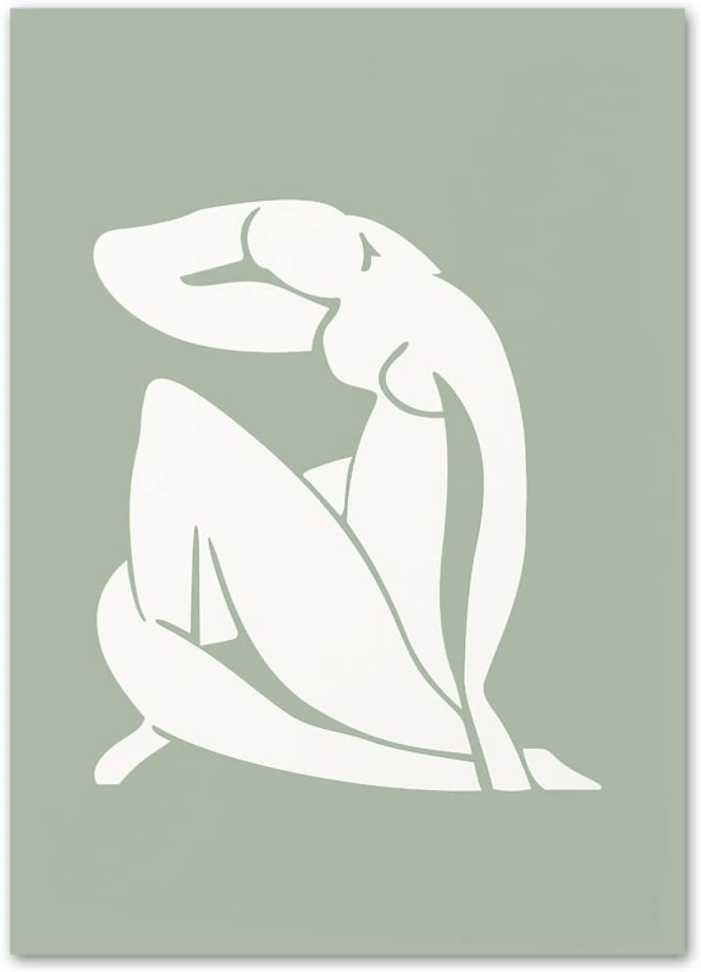 REYTOLMatisse Sexy Girls Wall Art Abstract Canvas Painting Naked Sexy Woman Posters Nordic Style Wall Pictures Modern Living Room Bedroom Decor（No Frame）