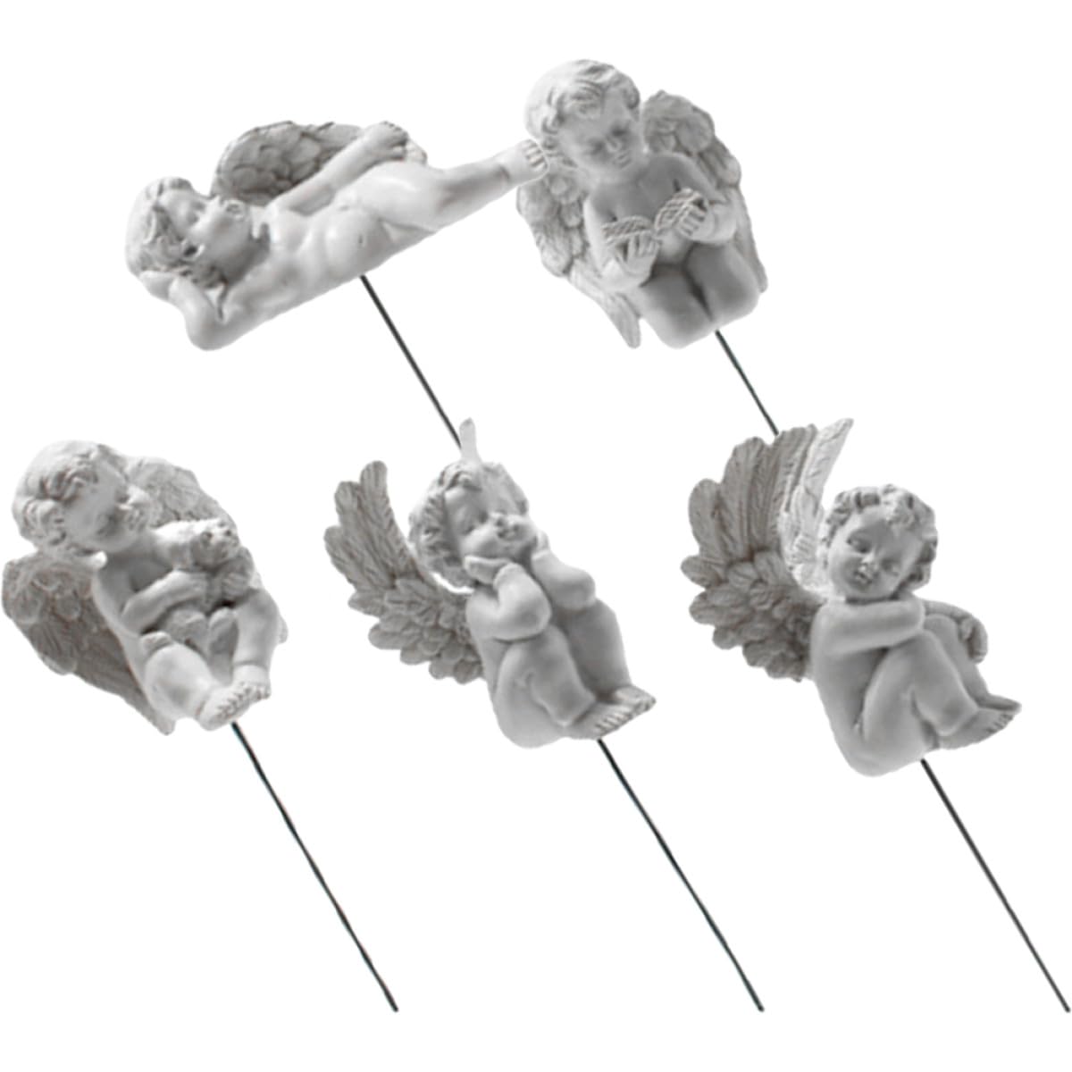 Figurines d'anges miniatures pour décoration de jardin intérieur et terrariums poétiques