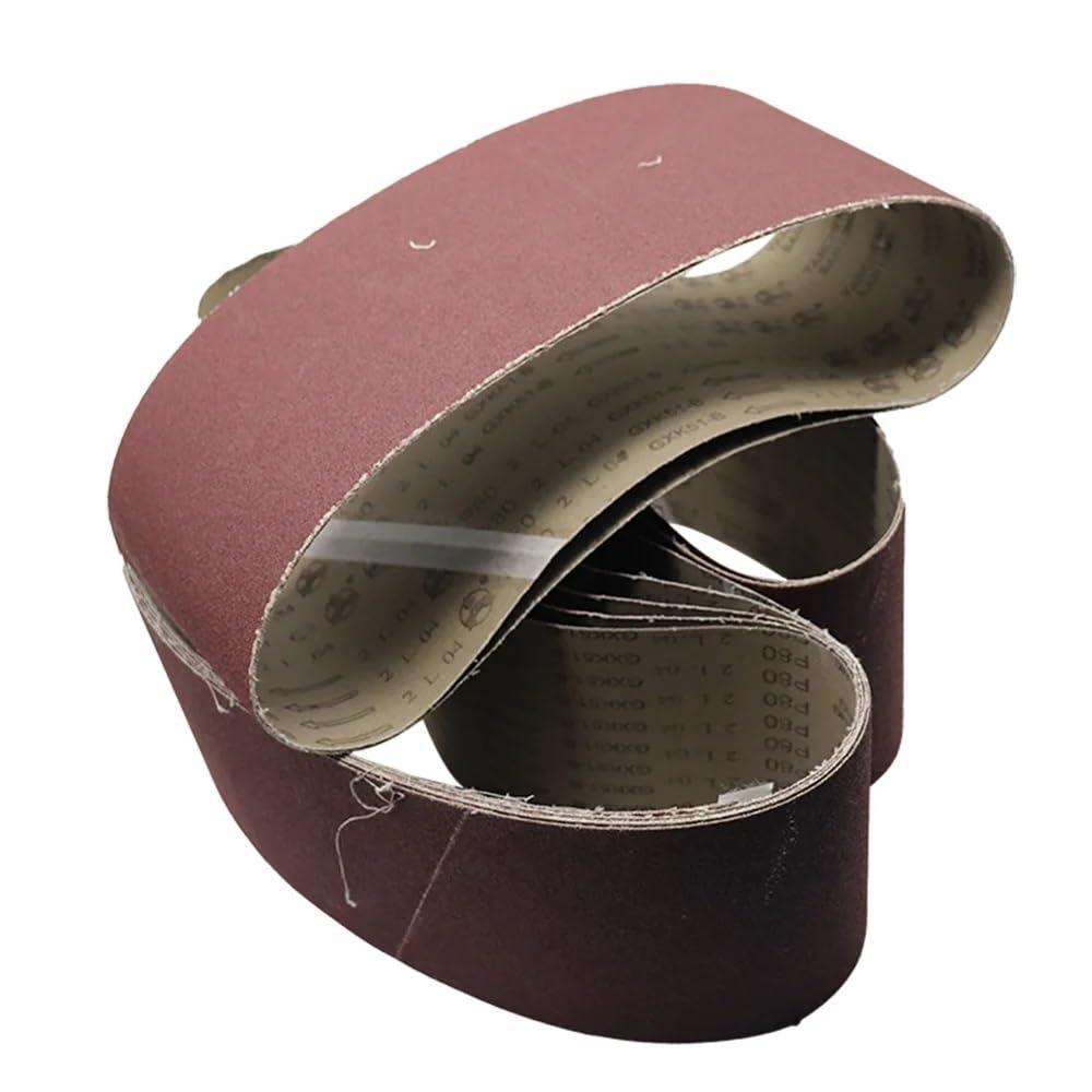 Nastro Abrasivo 5/10PCS 100 * 915mm nastri abrasivi 40-1000 grana legno morbido metallo lucidatura carta vetrata for levigatrice a nastro utensile abrasivo(10pcs,80 Grit)