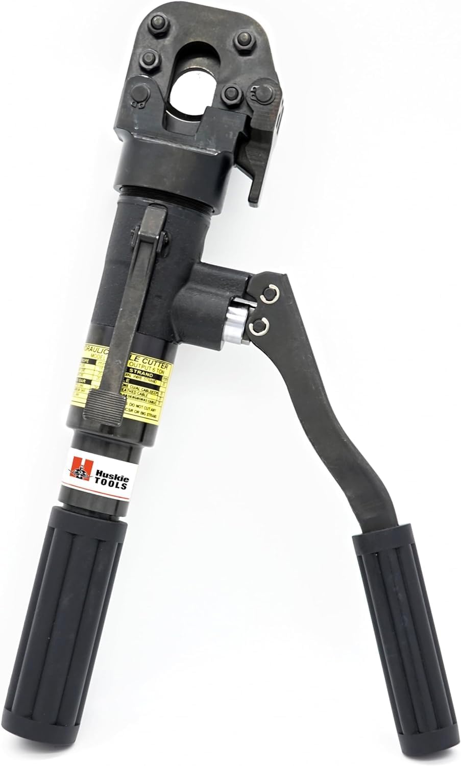 Huskie Tools 2-Stage 6-Ton Compact Manual Hydraulic Cutter. Cuts Rope, Copper, Aluminum & ACSR Wire up to .75"/20mm and Rebar, Anchor, Rod, Soft Steel Bolts & Guy Wire up to .50"/13mm (JSHA-20)