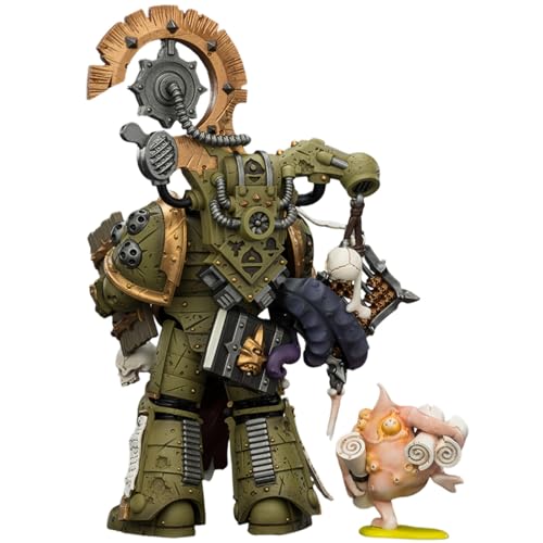 Image of JOYTOY Warhammer 40,000 1 /18 Action Figure Death Guard Tallyman and Biologus Putrifier-2PCS Collection Model Pre-Order