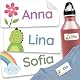 Namensaufkleber für Kinderkleidung und Gegenstände, waschmaschinenfest