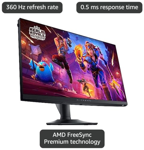 Image of Alienware - AW2724HF 27 inch IPS FHD Gaming Monitor - 360Hz - AMD Free-Sync Premium - VESA - HDMI, DisplayPort