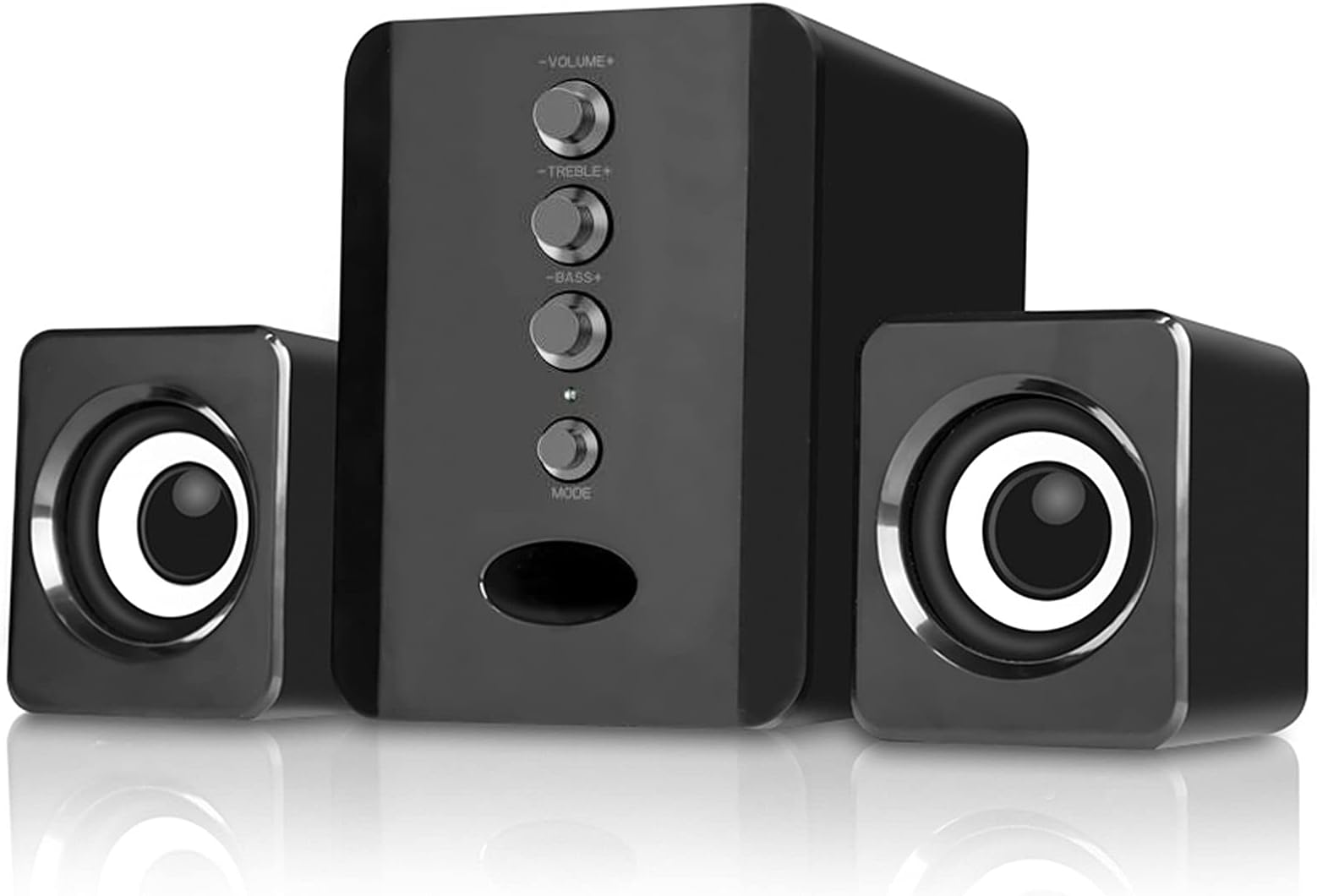 D-202 USB Wired Combination Speakers Computer Speakers Bass Stereo Music Player Subwoofer Sound Box for Desktop Laptop Notebook Tablet PC Smart Phone