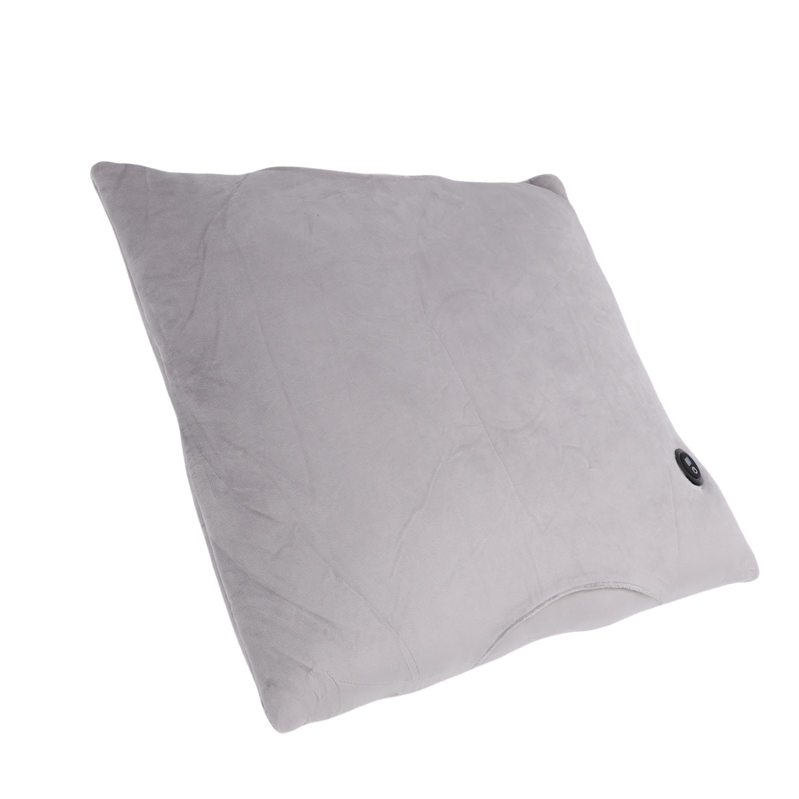 RiToEasysports Cuscino Riscaldato, Cuscino Riscaldante Elettrico in Morbido Velluto con 3 Impostazioni di Temperatura per il Calore del Collo Lombare della Mano Addominale Durante i Viaggi in (GREY)