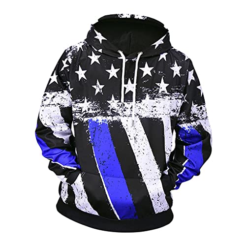 yotijar Moletom com Impressão Da Bandeira 3D Moletom Jaqueta Casaco Pullover Tops Gráficos para Home