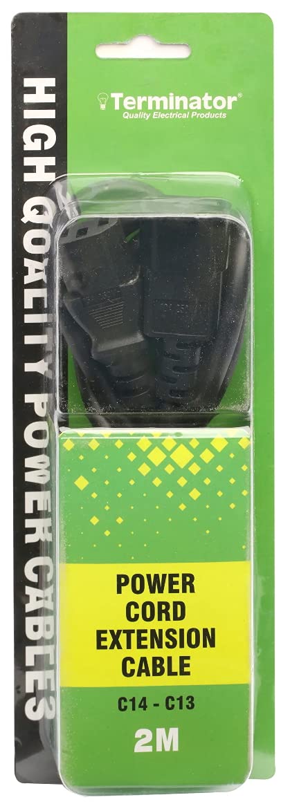 Terminator High Grade Power Cable 2 Meter 13A (Extension Cable)