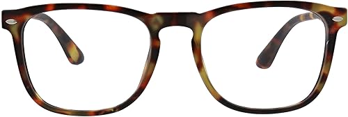 Peepers by PeeperSpecs Dylan - Gafas de lectura cuadradas con bloqueo de luz azul, Carey